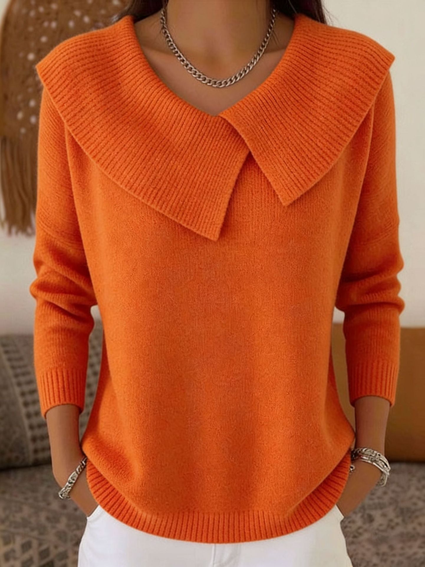 Comfortable knitted sweater