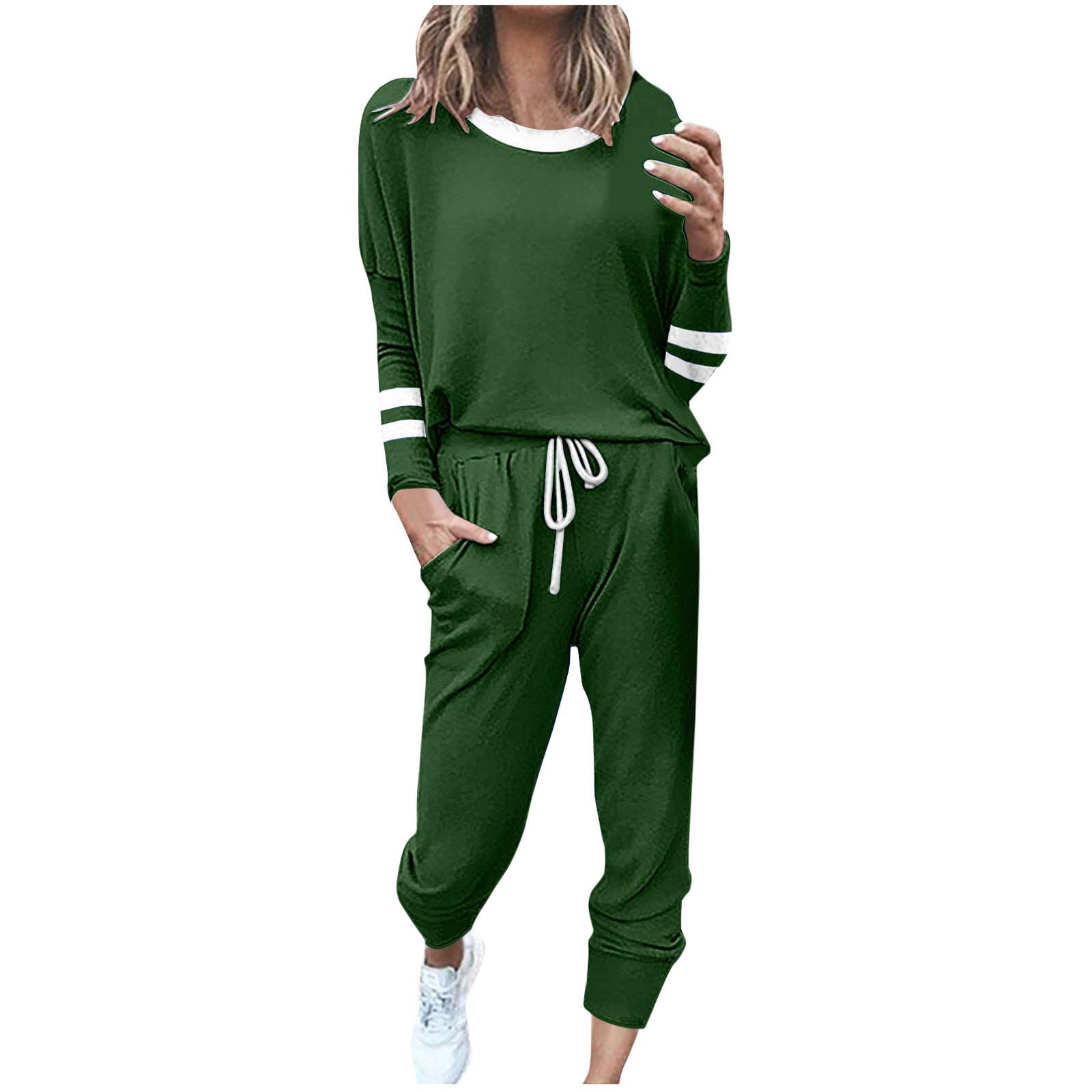 Color-blocked Comfortable Sports Suit